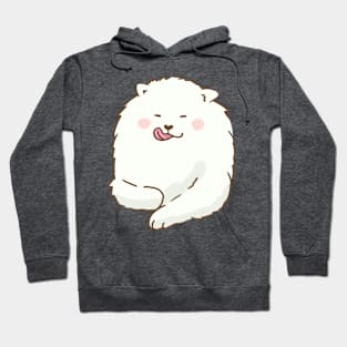 Cute samoyed dog with tongue out Hoodie